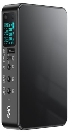 Alimentation sans interruption avec batterie de secours pour lumière LED, WiFi, routeurs, haut-parleurs, 3 x 5,5 x 2,1 mm, alimentation sans interruption, 5 V, 9 V, 12 V