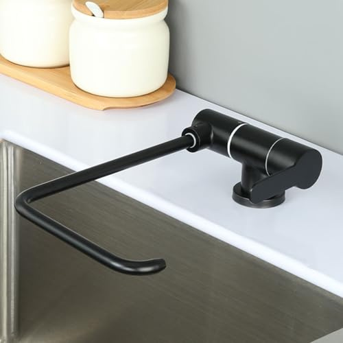 Grifo Cocina Abatible Osmosis Rotación Manija Única Grifo Osmosis 1 Via Acero Inoxidable-Negro