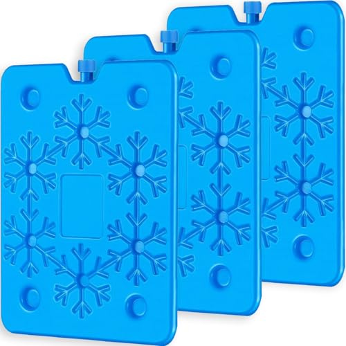 TUXUNQING Lot de 3 grands blocs réfrigérants de 800 ml - Blocs réfrigérants plats réutilisables, éléments réfrigérants pour sac isotherme et glacière - Extra fins et longue durée de refroidissement