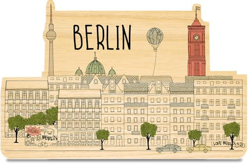 Berlin Holzkarte - Geburtstagskarte - Berlin Souvenirs, Berlin Geschenk, Berlin Geschenke, Berliner Bär, Geschenk Berlin, Brandenburger Tor, Urlaub Geschenkidee, Urlaubskasse Geschenk, Urlaubsgeld
