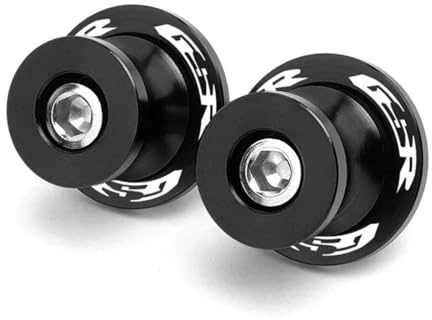 HZBHD Sturzschutz Sturzpads Motorrad-Schwingen-Spulen-Schieberständerschrauben Für Suzuki GSR 750 600 400 GSR400 GSR600 GSR750 Zubehör CNC M8 1 Paar Fallschutz(SCHWARZ)