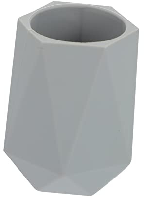 MERRYHAPY Silicone Makeup Brush Storage Organizer Pen Holder Multifunctional Cosmetic Brush Storage Bucket Grey Anti-drop Makeup Organizer for Bathroom and Vanity