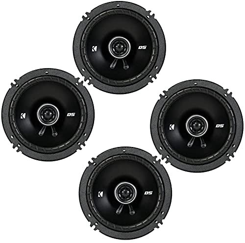 WIAONE KICKER DSC650 6.5-Inch (160-165mm) Coaxial Speakers, 4-Ohm Bundle