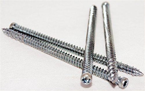 100 Fensterrahmenschrauben, Rahmenschrauben, Betonschrauben 7,5 x 152mm, Zylinderkopf