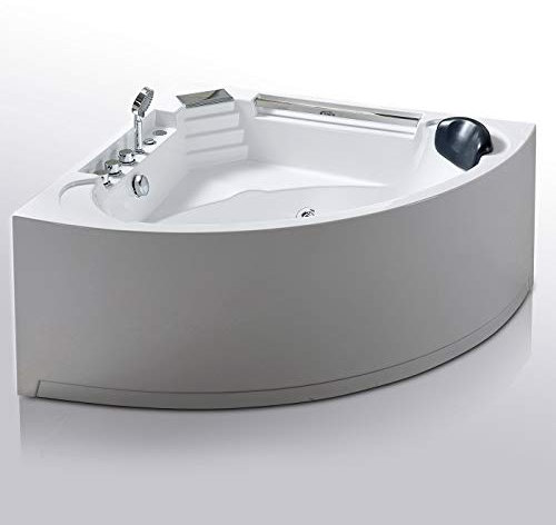 VASCA DA BAGNO IDROMASSAGGIO CON 6 GETTI ACQUA 135 x 135 cm Daisy SPA 1 PERSONA
