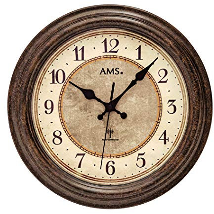 AMS 5544 Relojes Radiocontrolados Relojes de Pared Clásicos