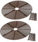 Blumentopf-Schutzgitter, Blumentopf-Abdeckung, Pflanzenschutz, Schutz gegen Katzen, zum Schutz von Kindern, Haustieren, 30 cm, 2 Stück (Braun)