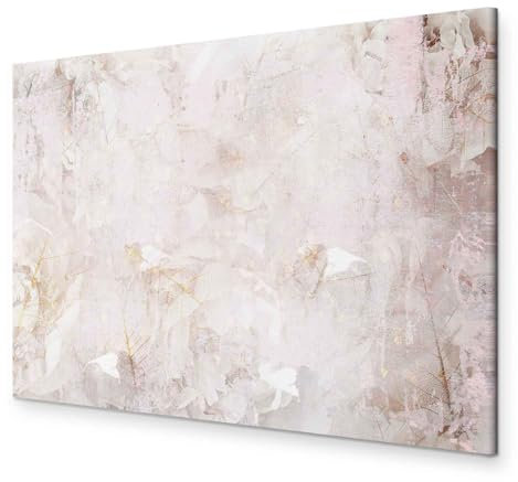 murando - Akustikbild Blätter Bilder Akustikschaum Hochleistungsschallabsorber Schallschutz Leinwand 1 tlg Wandbild Raumakustik Schalldämmung Natur Botanik Pflanze weiß a-C-0170-b-a