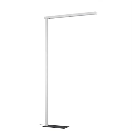 Arcchio LED Büro Stehlampe weiß schwarz, Bürolampe Uplight und Downlight Deckenfluter 7400lm 4000K Standleuchte Office Büro-Stehleuchte