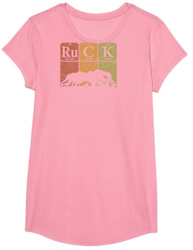 Ruck Rugby Periodic Table Elements Rugby Player Nerd Retro T-Shirt