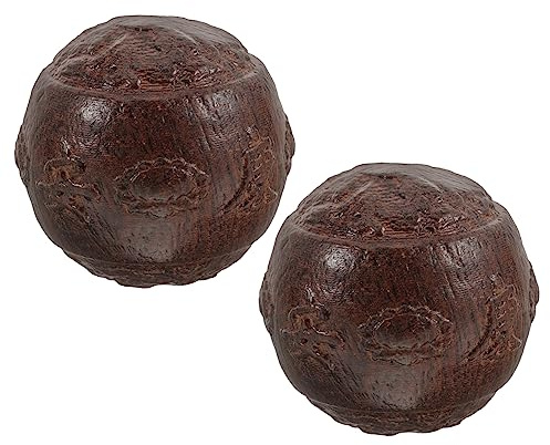 Healeved Sfera di Massaggio in Legno Piccola per Adulti Palla da Rotolamento per Mani Palla da Massaggio Pratiche e Lisce per Esercizi Manuali