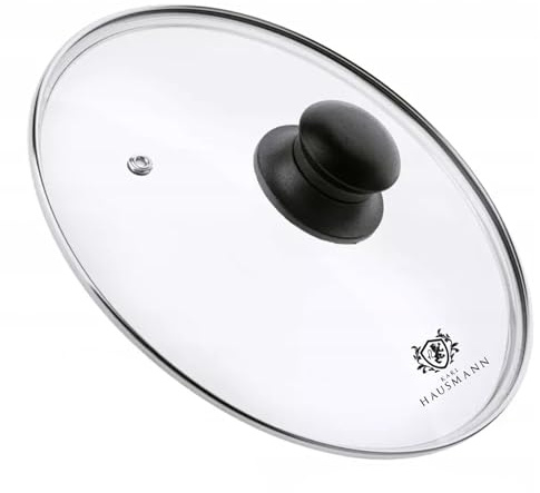 KARL HAUSMANN Topfdeckel aus Glas - Ø 28 cm - Deckel für Topf, Pfanne - Glasdeckel - Kochtopf Deckel - Glass Lid - Universaldeckel Gehärtetes Glas - Pfannendeckel mit Griff aus Kunststoff