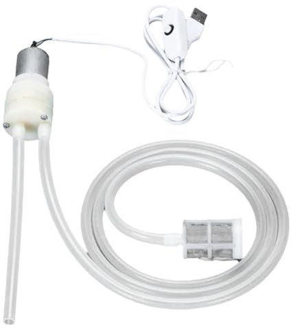 Eieenotee Bomba de Vino Eléctrica de Gran Caudal para Bricolaje, con Interfaz USB, Minibomba Dosificadora, Bomba de Agua Eléctrica, Dispositivo de Succión de 2 M.