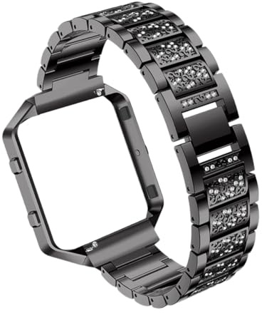HOOWIFFY Klockarmband med Svart Metallram Stilrent och Bekvämt Armband för Dagligt Bruk Hållbart Klocktillbehör Förnyar Din Klocka med Elegant Design