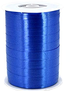 Geschenkband Blau 250m x 10mm Ringelband Kräuselband (blau)