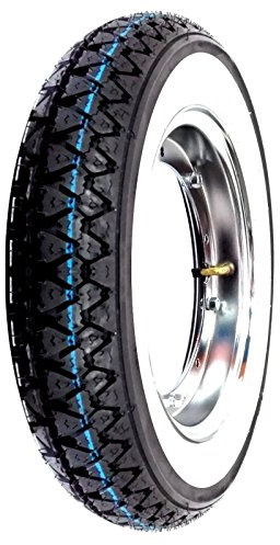 Motocar Kenda K333 Komplettrad Weißband 3.50-10 51J Ape 50 Rad für Piaggio Ape 50 Metall Chrome Dreirad-Commercial