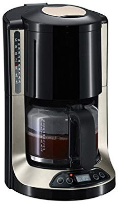 Macchina caffè Americano, Elettrica Programmabile con Display LCD 1,25 Litri capacità Macchina da caffè 1000W con Timer e Funzione di Manutenzione a Caldo