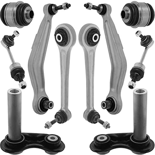 Teilex Germany Querlenker Satz hinten, 10 Teilig, passend für BMW 5 E60 E61, Traggelenk, Koppelstange, Control Arm, Rear Lower Control Arm