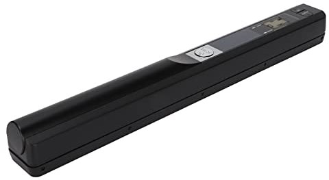 ciciglow Dokumentenscanner, 300 600 900 DPI Tragbarer Handscanner Speicherkartenspeicher Quittungsscanner für Dokumente Fotos Zeitschriften(Schwarz)