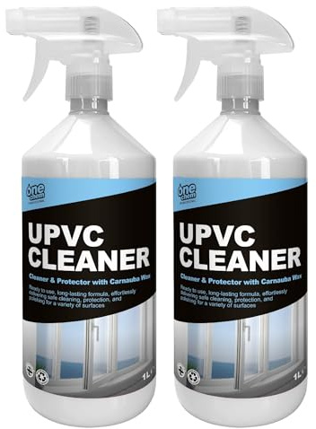 One Chem Professional UPVC Cleaner & Protector 2 x 1L - with Carnauba Wax, Cleans, Polishes and Protects