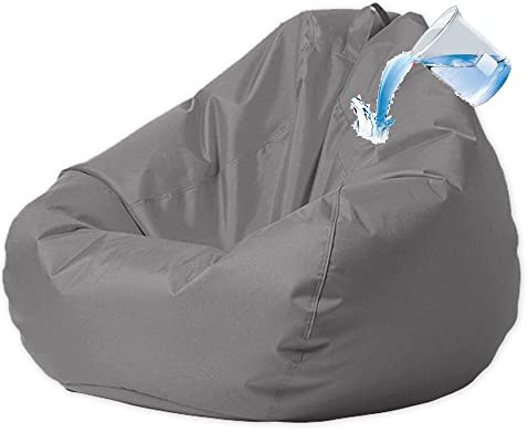 SXBCyan Copertura Impermeabile for Pouf Impermeabile for Esterni, Senza Riempimento, Giardino, Spiaggia, Piscina, Pouf Galleggiante, Sedia Oxford for Bambini E Adulti(Gray,2XL-D100cm-cover)