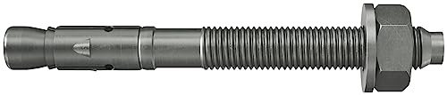 fischer Bolzenanker FAZ II Plus 10/30 R, Schwerlastanker aus Edelstahl mit hoher Tragfähigkeit, Ankerbolzen für Befestigungen schwerer Lasten und Stahlkonstruktionen, Seismik- & ETA-Zulassung