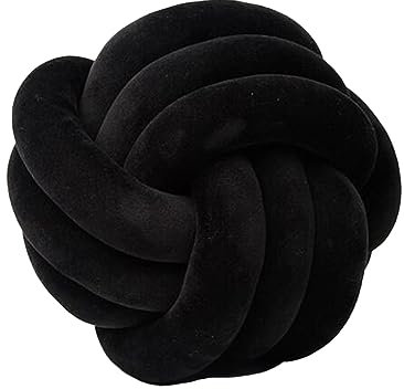2 Stück Knotenkissen,Geknotetes Kissen Plüsch Kissen Rund Weiche Knoten Ball Kissen Knot Kopfkissen Ästhetisch Knoten Dekokissen Handgemachtes Geknotete Wurfkissen für Sofa Bett Zimmer Dekor S 35cm