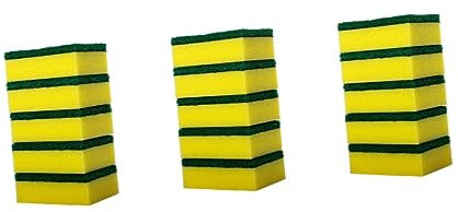 Healifty 84 Pz Spugne Domestiche Spugne Per La Pulizia Spugna Per Lavare i Piatti Spugna Per La Pulizia Della Cucina Spugnette Abrasive Spugna Abrasiva Forma Del Piatto Stoviglie