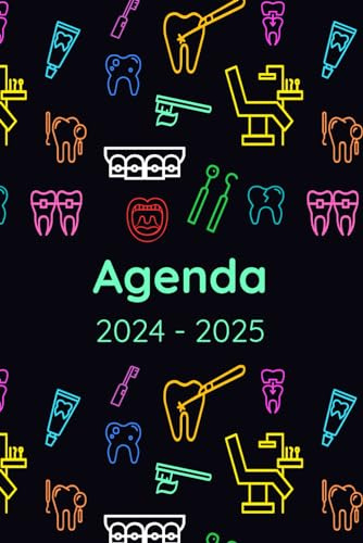 Agenda 2024-2025: Regalo per Dentista, Studente Odontoiatrico, Igienista Dentale, Assistente Dentista, Pianificatore Settimanale e Mensile