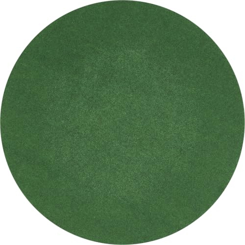 Misento Kunstrasen Easy, Poolunterlage rund, Outdoor Teppich - 195 cm, Grün | Nadelfilz Rasenteppich, wasserdurchlässig, Drainage-Noppen, 4mm, für Pool, Aufstellpool, Whirlpool