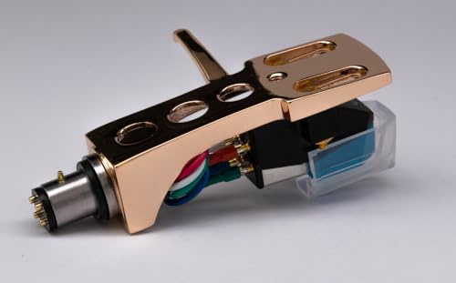 Rotvergoldetes Headshell-Patronenhalterung, Stylus, Nadel, V2 Schmiermittel-Set für Pioneer PL-12AC, PL-15, PL-31d, PL-41, PL-50, PLX-1000, PL-518, PL-530, PL-A35, PLX-500