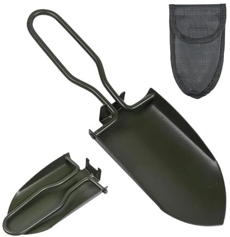 Multifunktional KlappSchaufel Klappspaten Gartenkelle mit Tragetasche Faltschaufel Blumenkelle Edelstahl für Outdoor Wandern