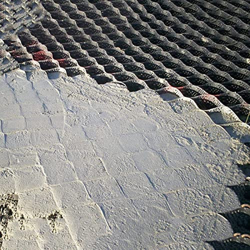 Bodengitter-Fertiger, 2-Zoll-Auffahrt-Gittersystem/Schlammkontrollgitter für Böschungsüberschwemmungen in feuchten Lehmbereichen, Erbsenkiesnetz zum Pflastern von Gehwegen (Farbe: B x L, Größe: 4 x