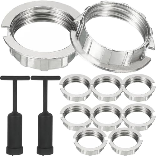 Xiatiaosann 10 Pcs G9 Light Socket Ring, G9 Shade Holder Adapter Ring, Lamp Shade Reducer Ring Fixtures Replacement, for Table Lamps Floor Lamps Wall Lamps Pendant Light