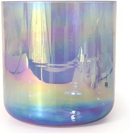 Kristall-Klangschalen-Set, 6 Zoll große Klangschale aus Alchemistenkristall, 432 Hz, klar, Meditationshilfen, lindert Müdigkeitsängste, for Yoga-Meditation(G Note)