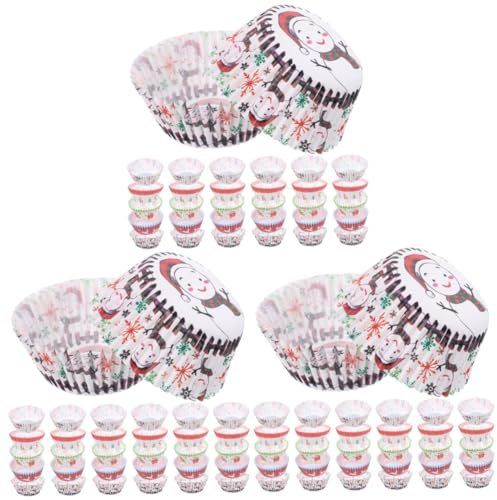 PRETYZOOM 3 Ensembles Cuisine Accessoires Accessoire Cuisine Decor De Noel Gâteau Moule À Cupcake En Papier Sulfurisé Moules À Muffins Cupcake Colorés Fournitures De Cuisson 500 Pièces * 3