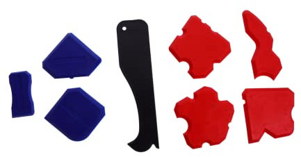 DECOMELODY 8pcs Caulking Tool Set Grout Removal Tool Caulk Remover Mastic Remover Glue Caulk for Kitchen Bathroom Window