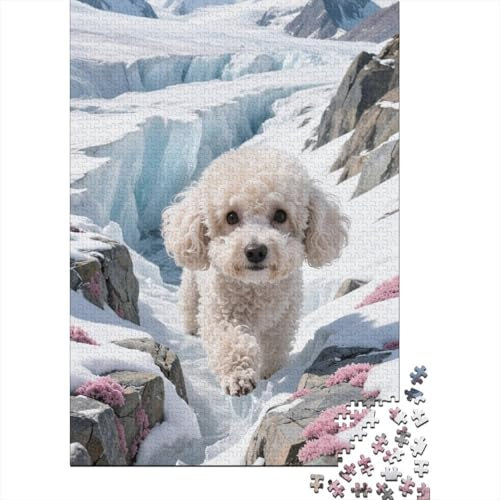 Teacup Poodle Jigsaw Puzzles Puzzle for Adults Kids. 1000 Piece Great Gifts Challenge Toy Educational Games Home Decoration for Educational Games Gifts 1000pcs (75x50cm)