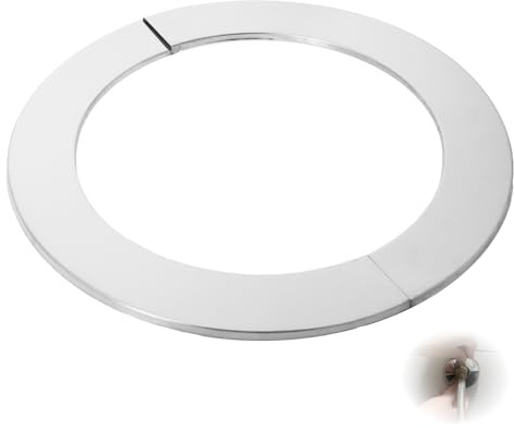Fledart 2 pcs rosette ofenrohr 150mm-160mm Edelstah, Kaminrosette 150 mm-160 mm, Kamin rosette Durchmesser 162 x 222 x 5mm Hitzebeständig für Heizkessel (160mm 2pcs)