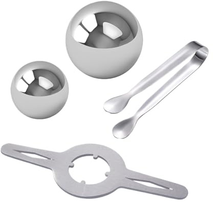 Chilling espreso Ice Ball - Stainless Steel Coffee Cooler, Beverage Sphere, Reusable Drink Chiller with SmoothFinish | Portable Bar Accessory for Machines, Whiskey Glasses, Wine Tumblers, Cocktail