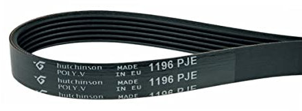 Courroie d'entraînement en poly-V - Courroie nervurée - Grosse nervure - Pour machine à laver - 1196PJ6MAEL - Comme Electrolux AEG Zanussi 1323531200 Listo Whirlpool Bauknecht 481281728295 - Far