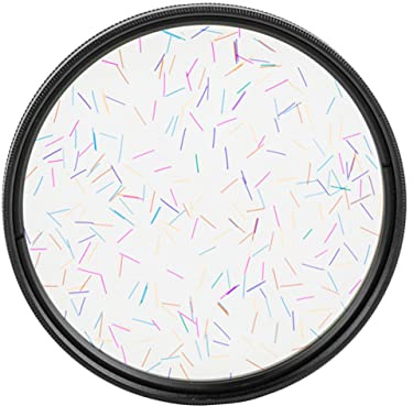 Sternenlicht Effektfilter 82mm Kunststoff Kameraobjektiv | Fotografie Spezialeffektfilter, mit Winding Ring, Starke Verschleißfestigkeit für Landschaften und Personen