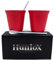 Huniox® 2 x 160 ML Tazzina Termica Caffe Piccola - Bicchiere Acciaio Inox - Bicchieri Doppia Parete Tazza Caffe Americano - Tazina caffe - Tazza Doppia Parete - Coppia Tazzine Caffe (RUBY, 160 ML)