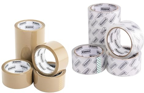 kippen 9004AT - Packung mit 12 Rollen Verpackungsklebeband 48 x 50 m