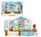 Bluey - Beach Cabin Playset, casa de la Playa del Perrito Azul, Juguete con Figura, con Accesorios, Piscina, Gafas, Flotador, Barbacoa, casita Azul, Famosa (BLY66000)