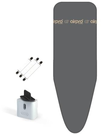 Airpro By Widex 6-lagiger Bügelbrettbezug für Dampfbügeleisen - Größe XXL universal max 137x48 cm - kein Wasser mehr unter dem Bügeltisch - Bügelt bis zu 50% schneller - Made IN Europa