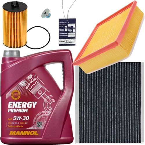 Filter-Set Inspektionskit + 5L Mannol 5W30 Motor-Öl