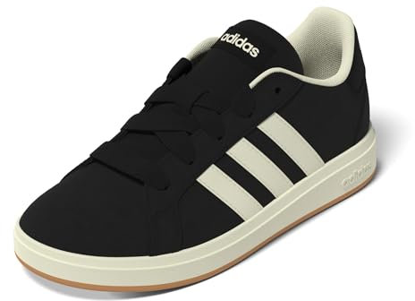 adidas Unisex Kids Grand Court 00s Schuhe, EU, Core Black Off White Gum, 3.5 UK Child