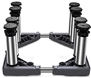 ABNNHK Waschmaschinensockel Multifunktionssockel Höhenverstellbar 14-17cm Gerätesockel Wäschetrockner Waschmaschinensockel Länge/Breite 43-65cm Standpodest für Herd und Kühlschrank