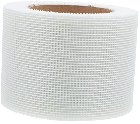 DECORNIJIA Nastro Striscia Autoadesiva in Fibra di Vetro Bianco per Riparare Crepe su Drywall 10cm X 30m per Patching e Uso Domestico